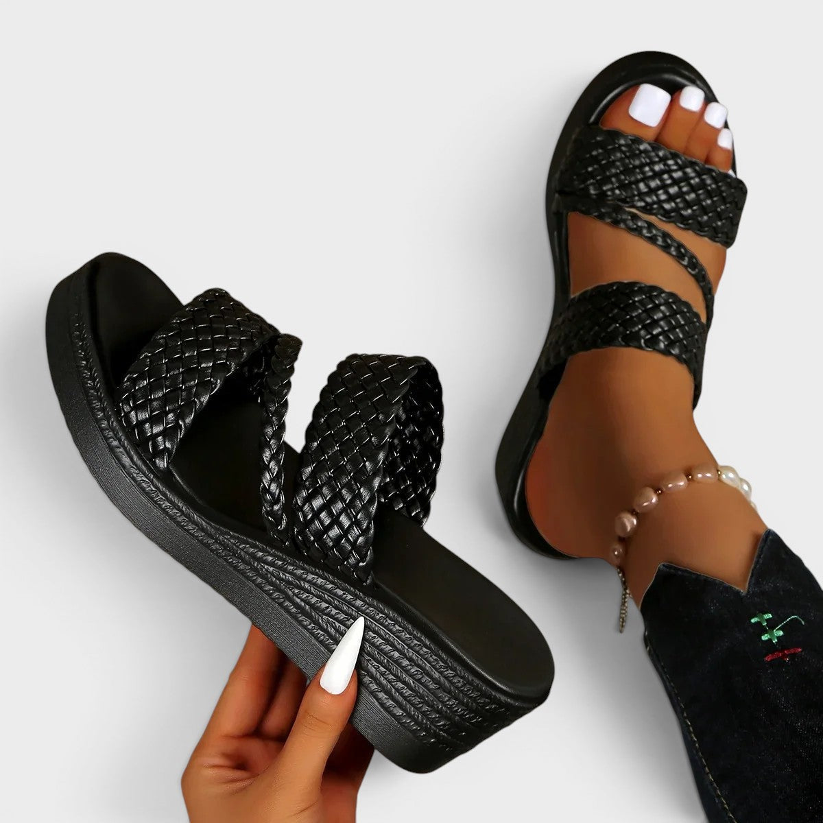 Simone | Sandalias con plataforma cómodas