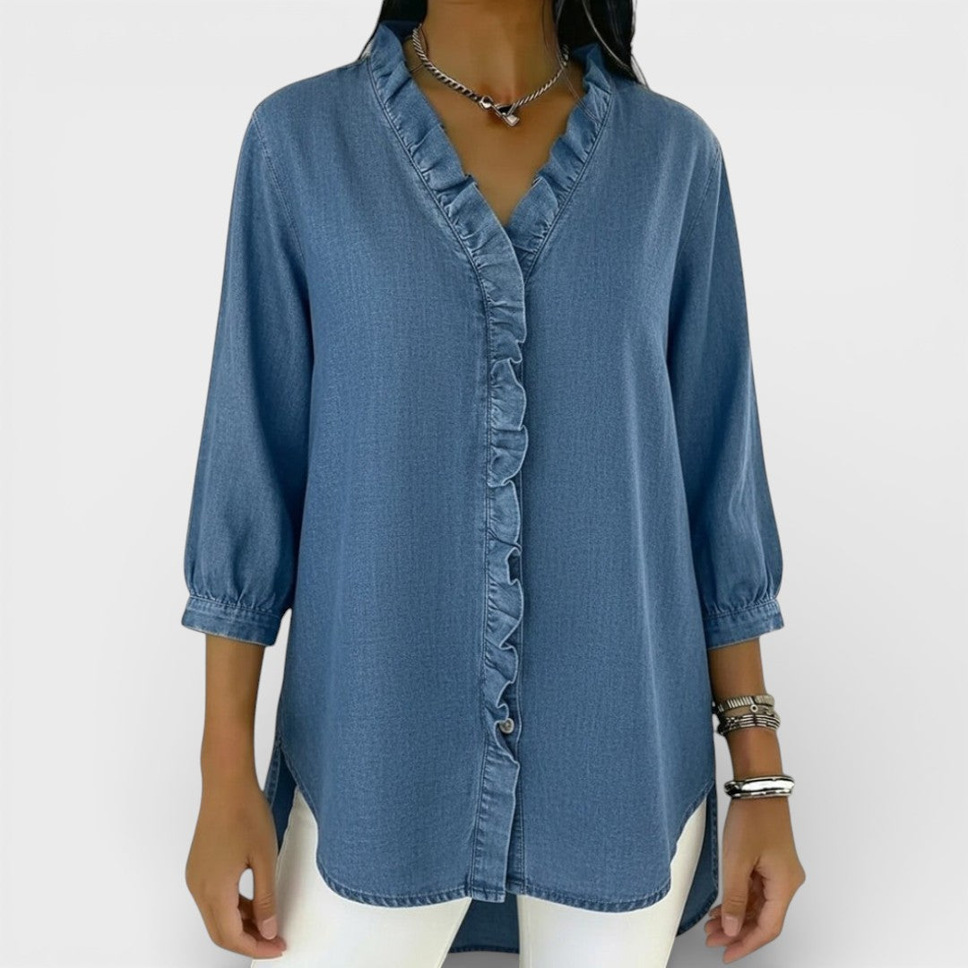 Jelena | Blusa elegante con volante