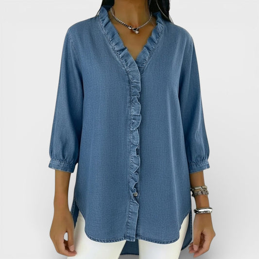 Jelena | Blusa elegante con volante