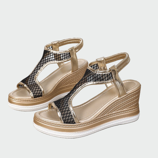 Sandalias ortopédicas elegantes para mujeres con plataforma