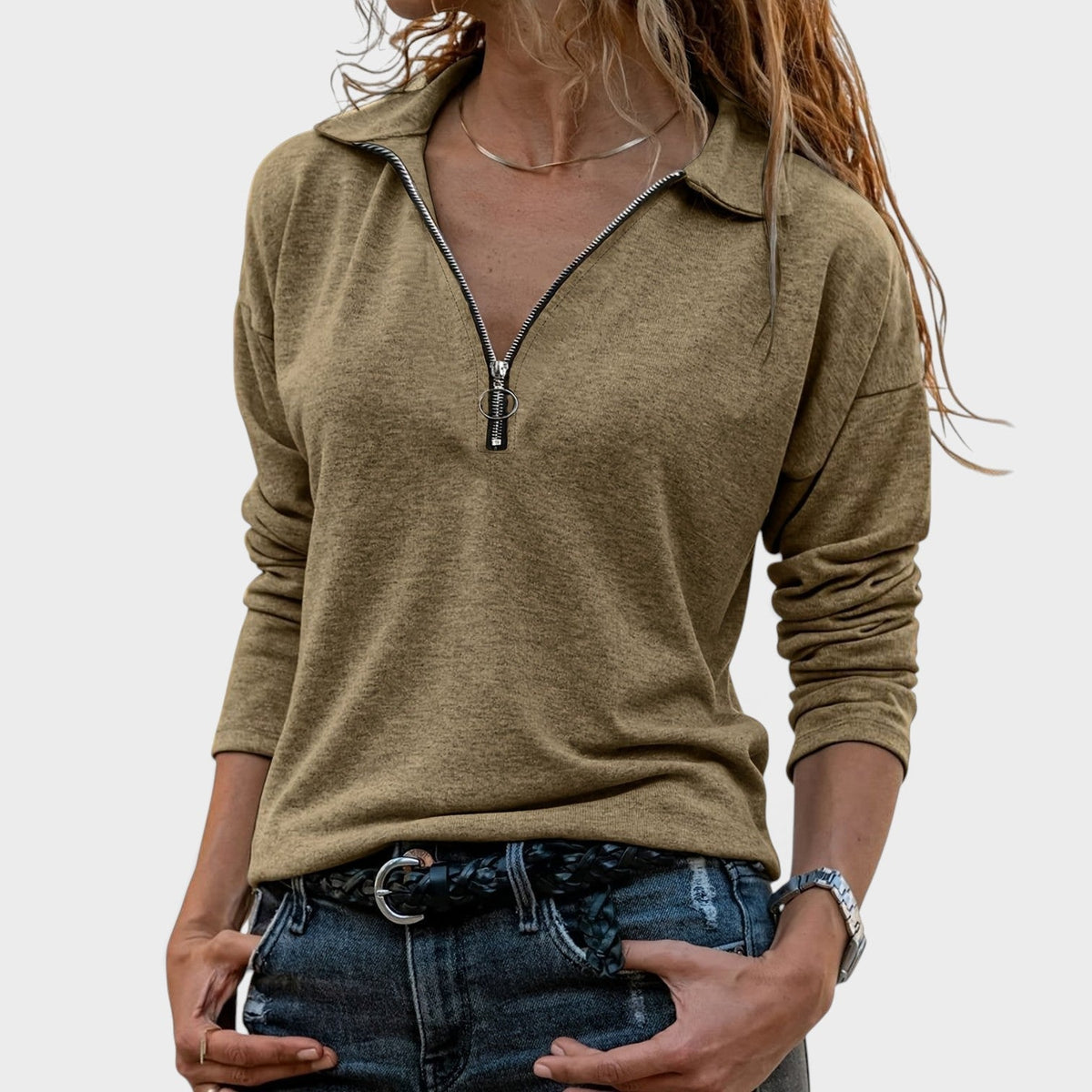 Nora™ | Blusa Chic de Manga Larga