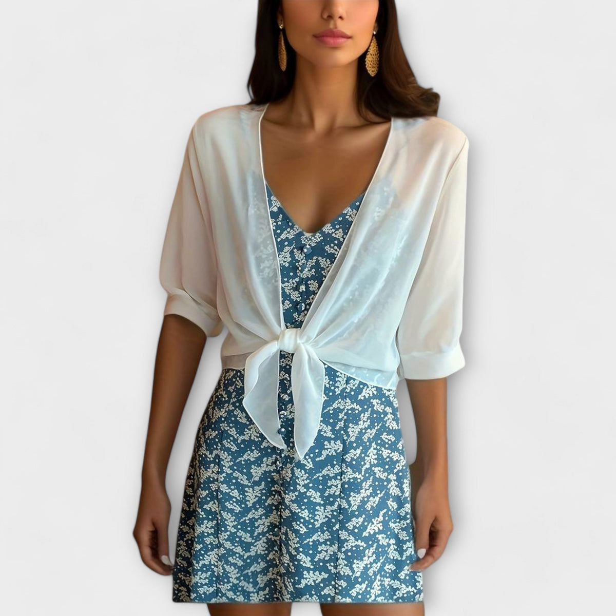 Olivia - Blusa con escote abierto