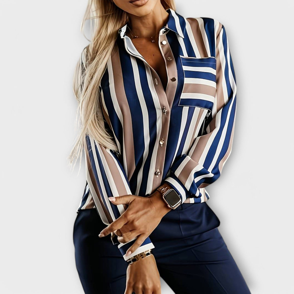 Emily - blusa casual y cómoda a rayas