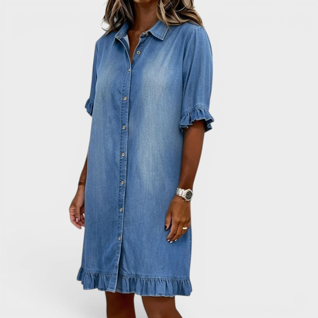 Camille™ | Vestido elegante de denim