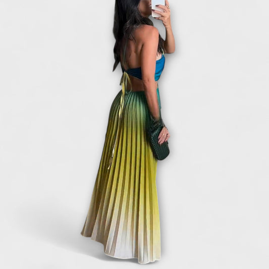 Haven - Vestido Maxi Sin Mangas Tie-Dye