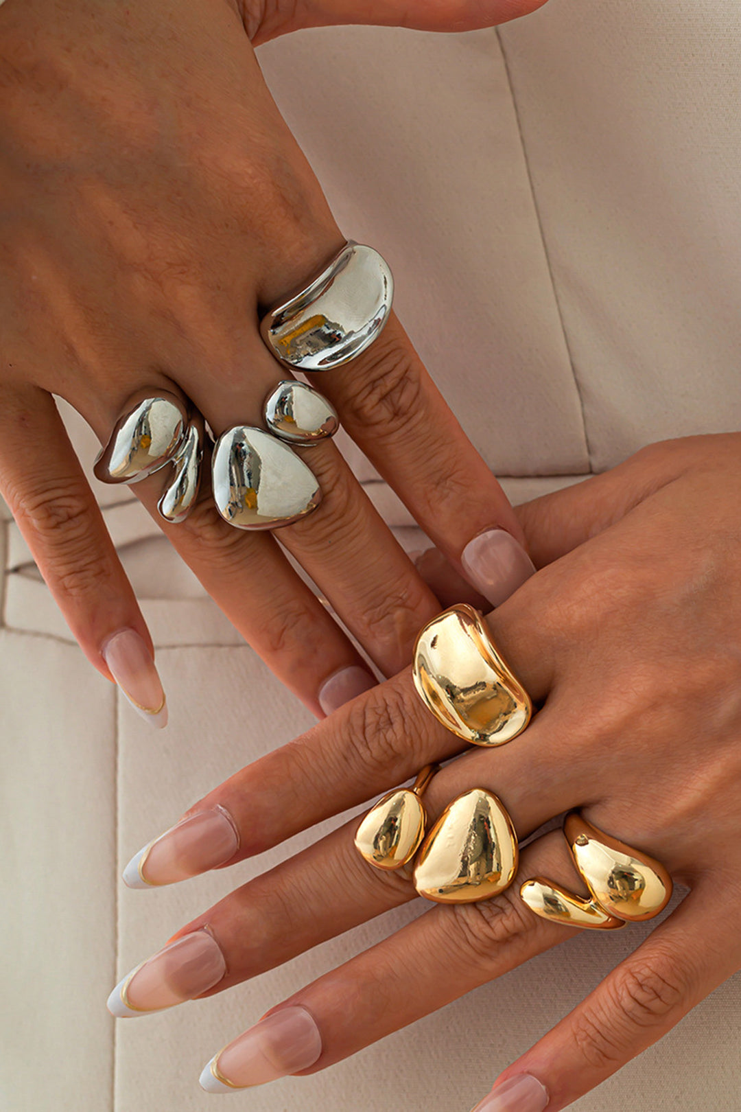 Anillos de Metal Irregulares