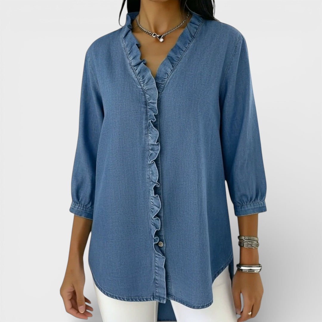 Jelena | Blusa elegante con volante