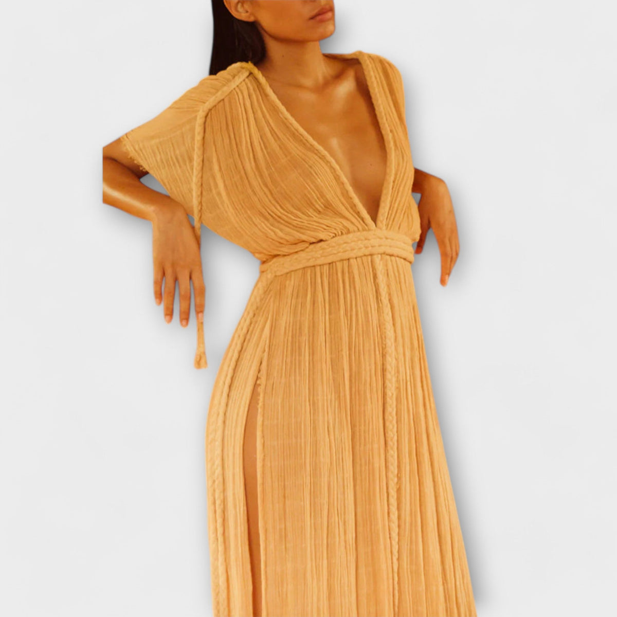 Robe Maxi Kimono en Estilo Griego
