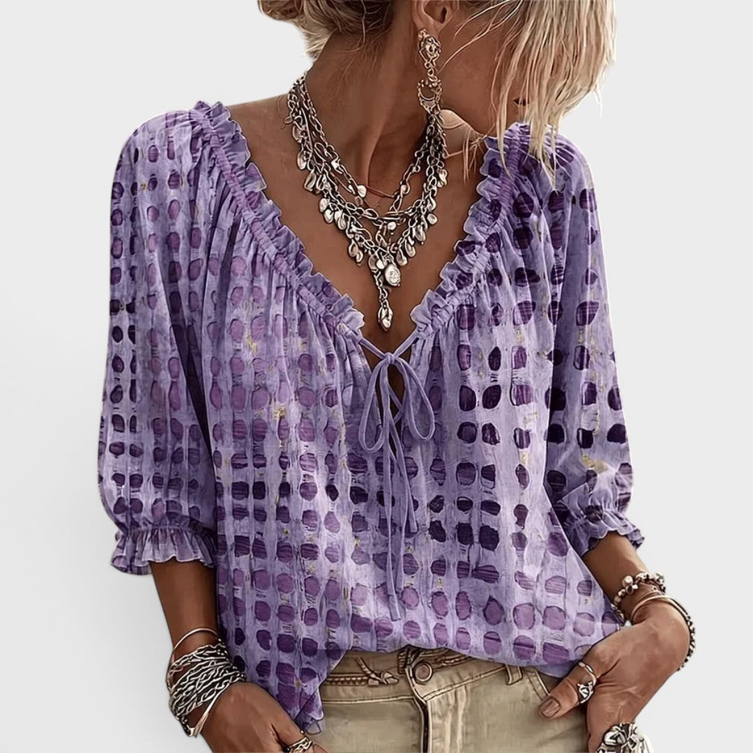 Beatrice | Blusa de Encaje con Escote en V