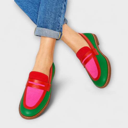 Edita™ | Mocasines Casual con Contraste