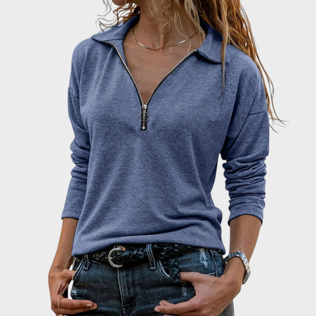 Nora™ | Blusa Chic de Manga Larga