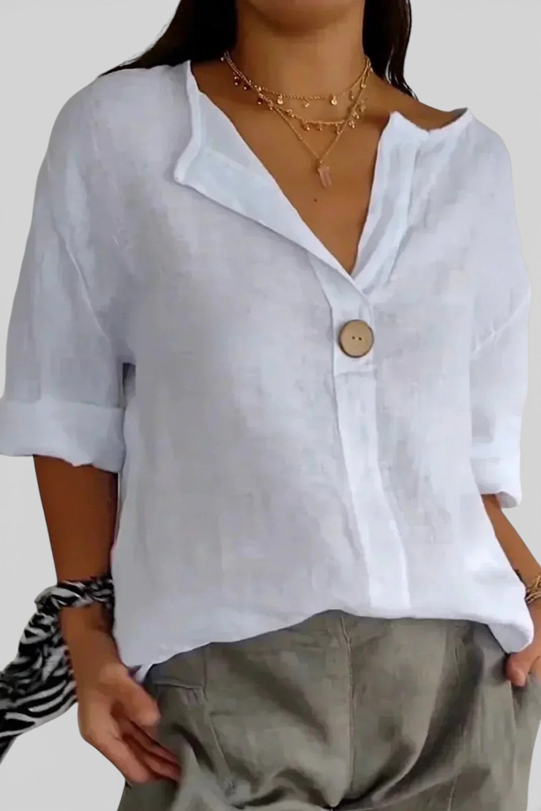 Tamara | Top de lino casual