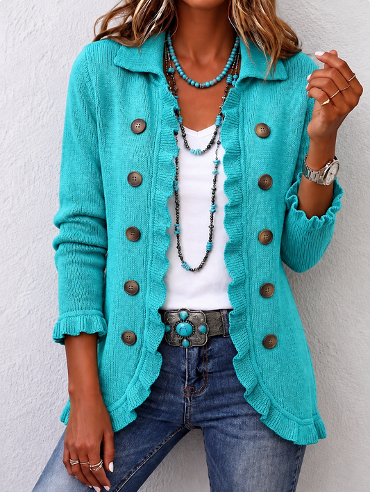 Isabella™ | Chaqueta de Punto con Volantes