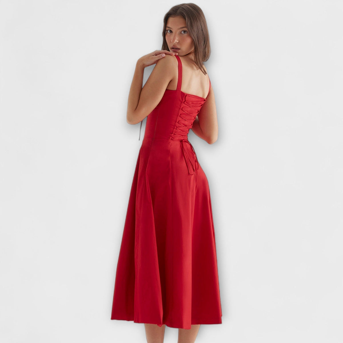 Zipporas - Vestido ajustado con un motivo floral moderno de primavera