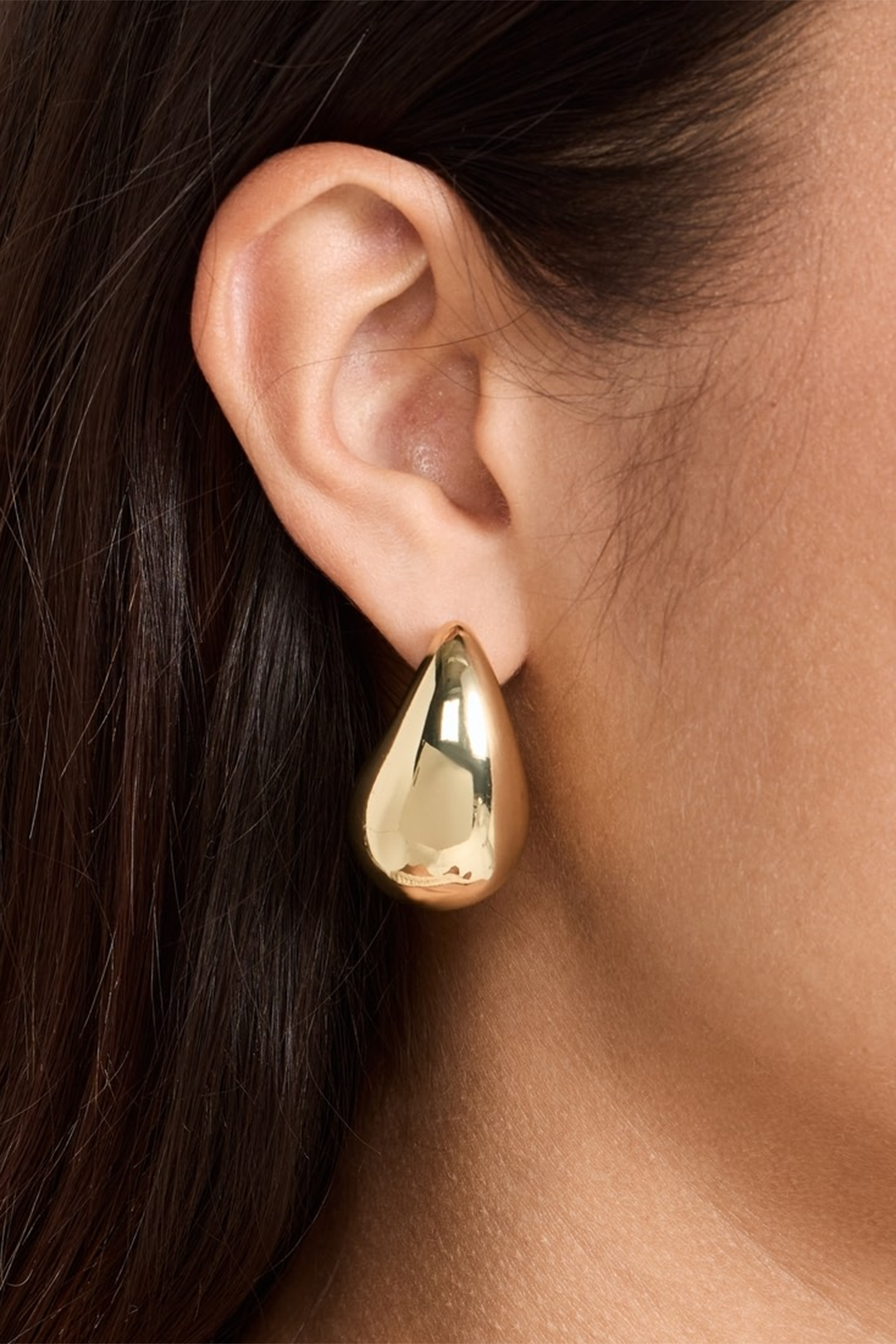 Pendientes de metal en forma de gota