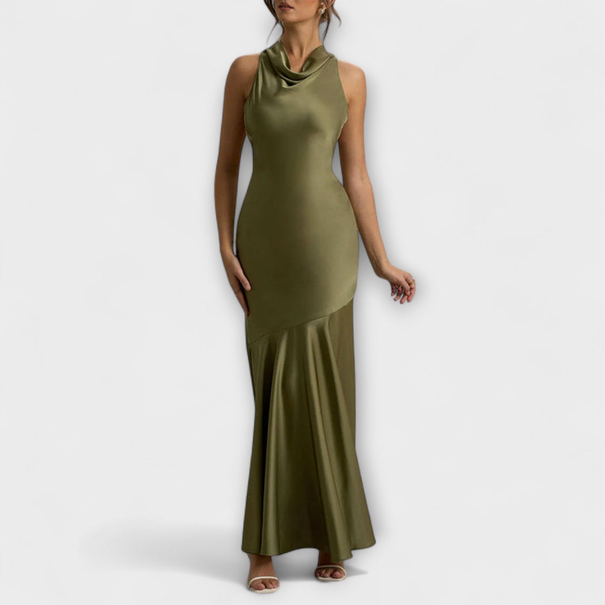 Lennon - Elegantes vestidos maxi de seda