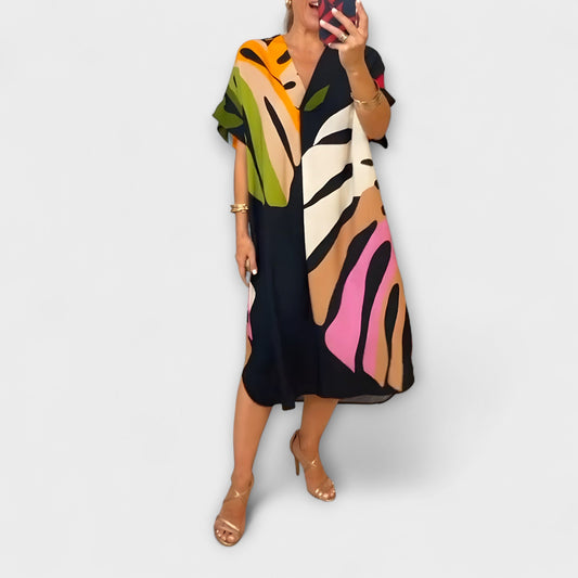 Roos - Vestidos casuales con motivo de hojas