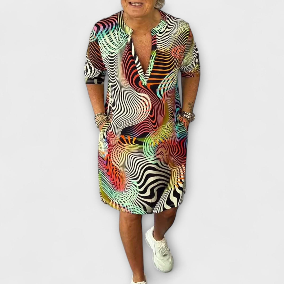 Liora - Vestido con escote en V