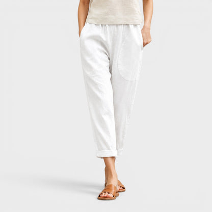Kriza - Pantalones de Pierna Ancha con Bolsillos
