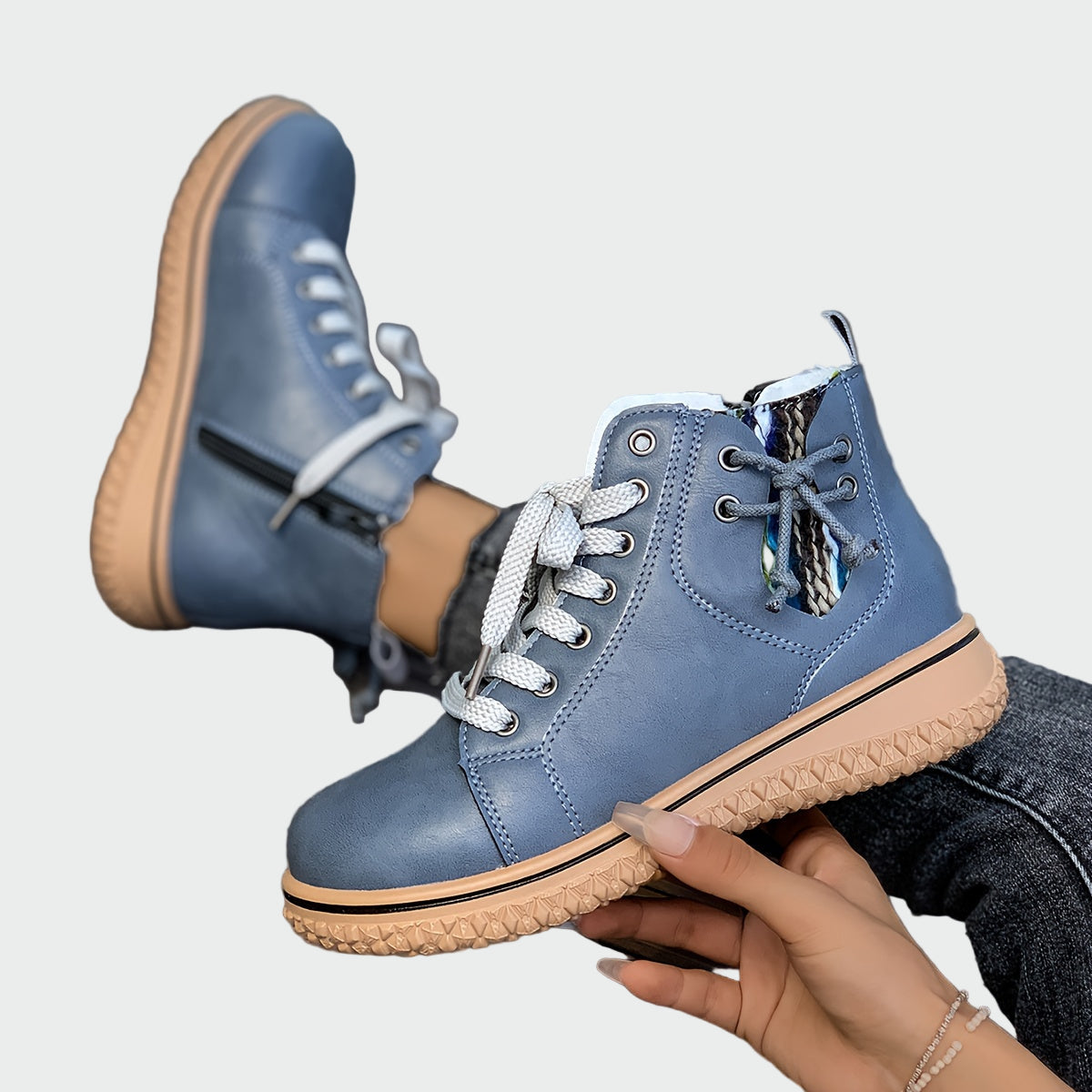 Botines de cuero ortopédico
