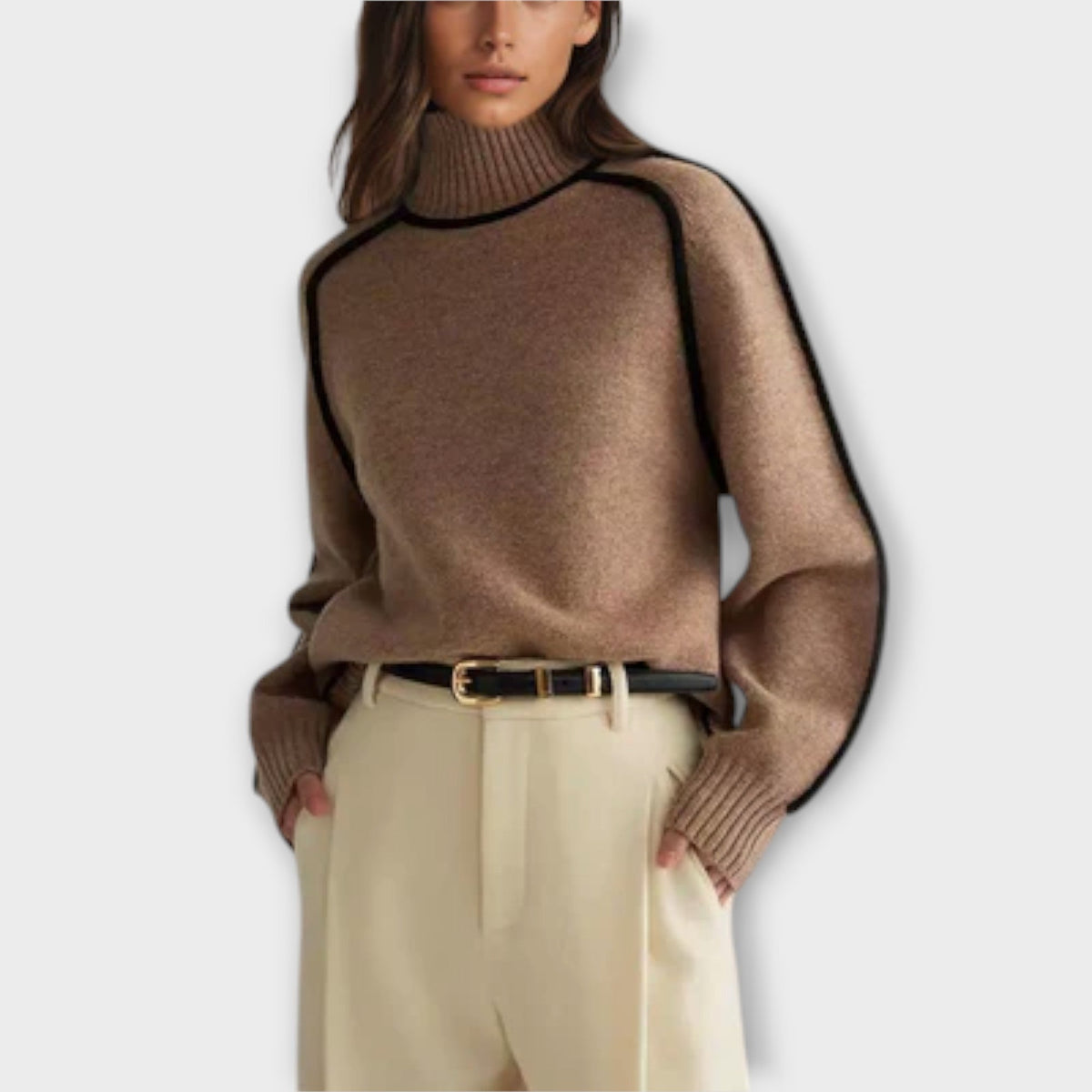 Emilie - Suéter de cuello alto elegante