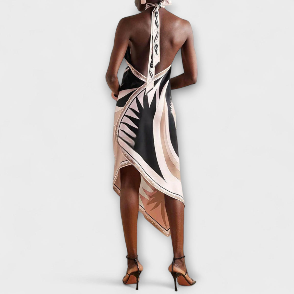 Ivy - Vestido satinado único con tirantes