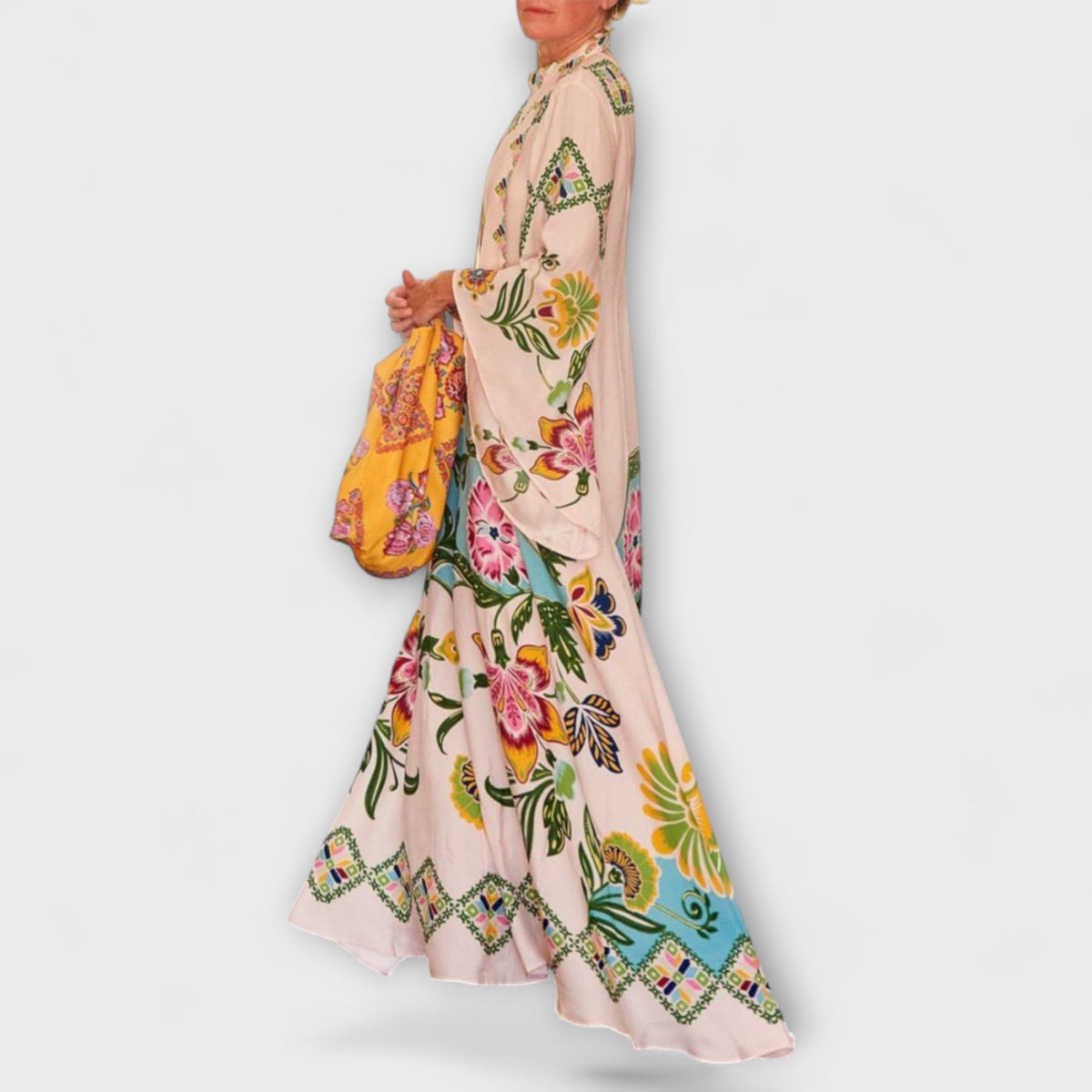 Lisa - Vestidos maxi elegantes con motivo floral y diseño casual