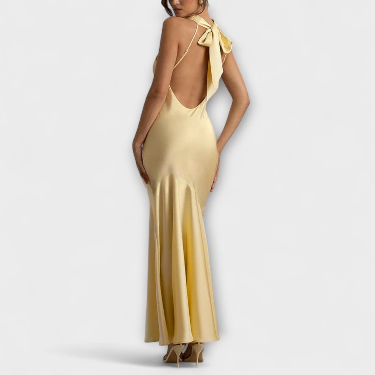 Lennon - Elegantes vestidos maxi de seda
