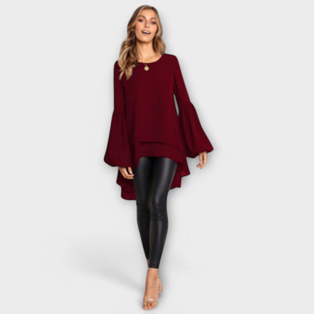 Aria - La blusa primaveral perfecta con escote redondo