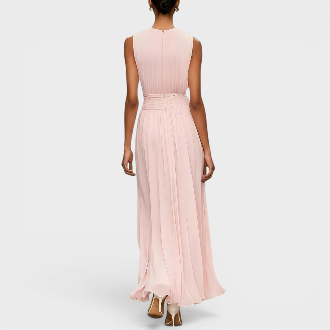 Charlotte | Vestido midi de chiffon elegante