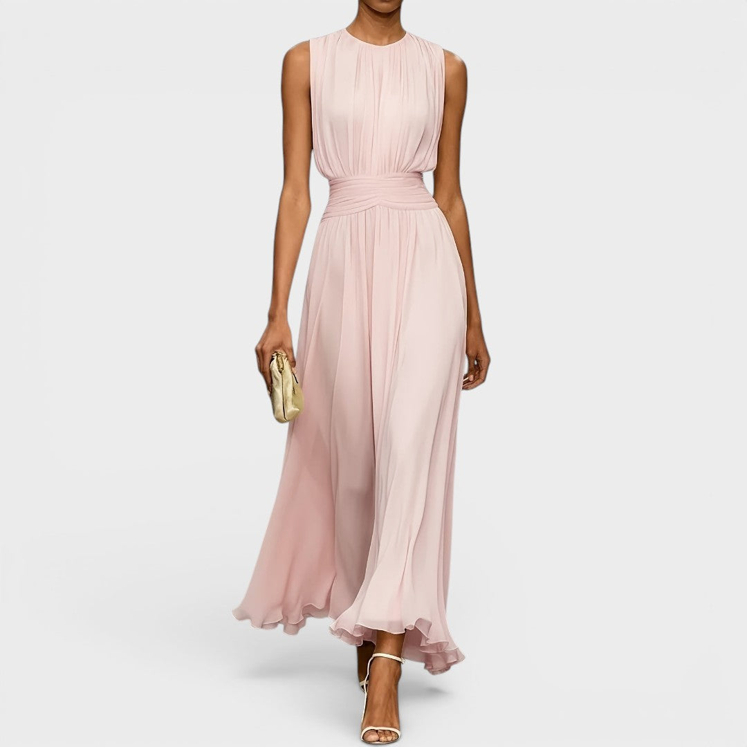 Charlotte | Vestido midi de chiffon elegante