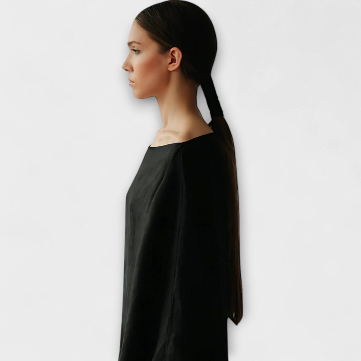 Dana - Vestido kimono de lino y algodón