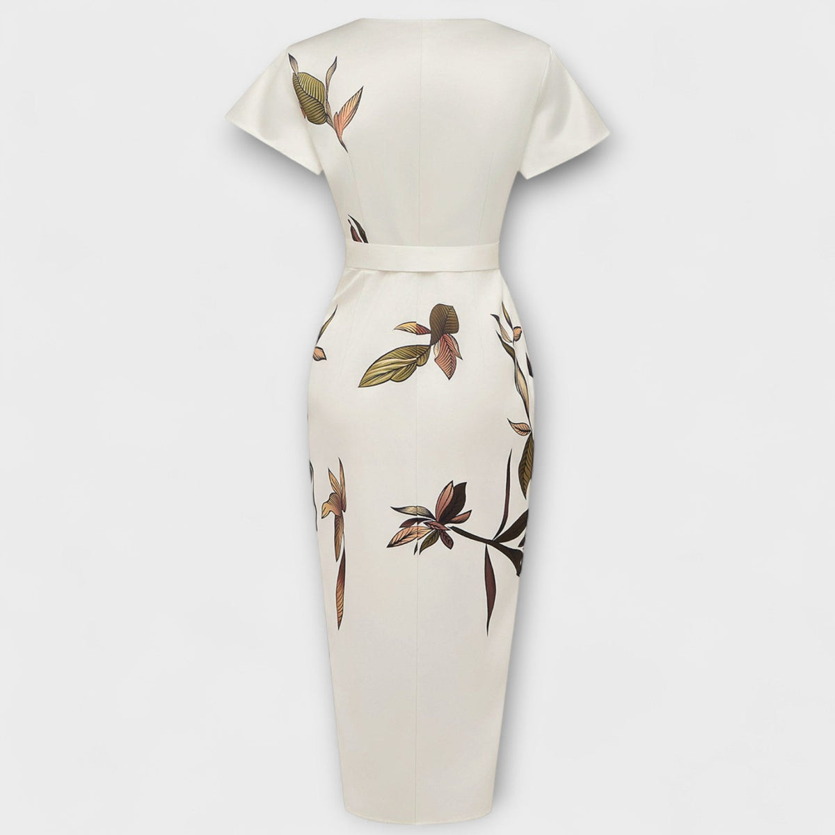 Vestido cruzado de satén