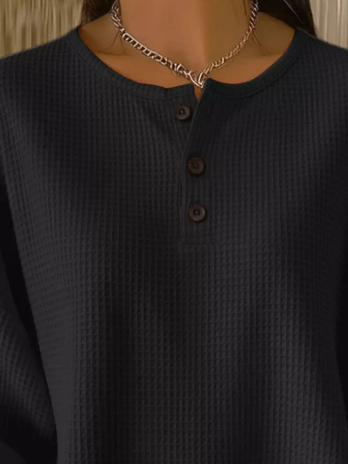 Adelina™ | Top de Tejido Waffle