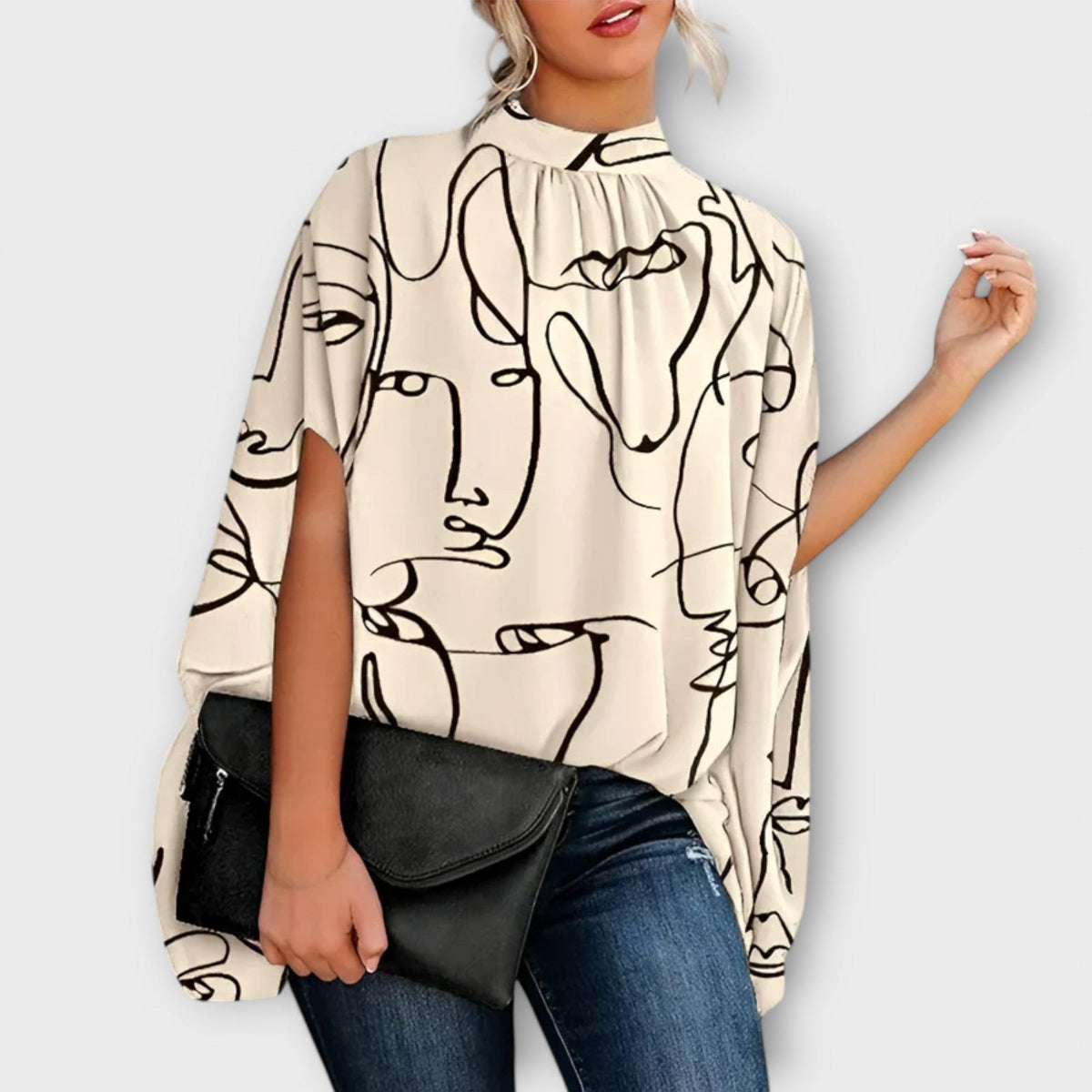 Jacqueline - Blusa de noche versátil