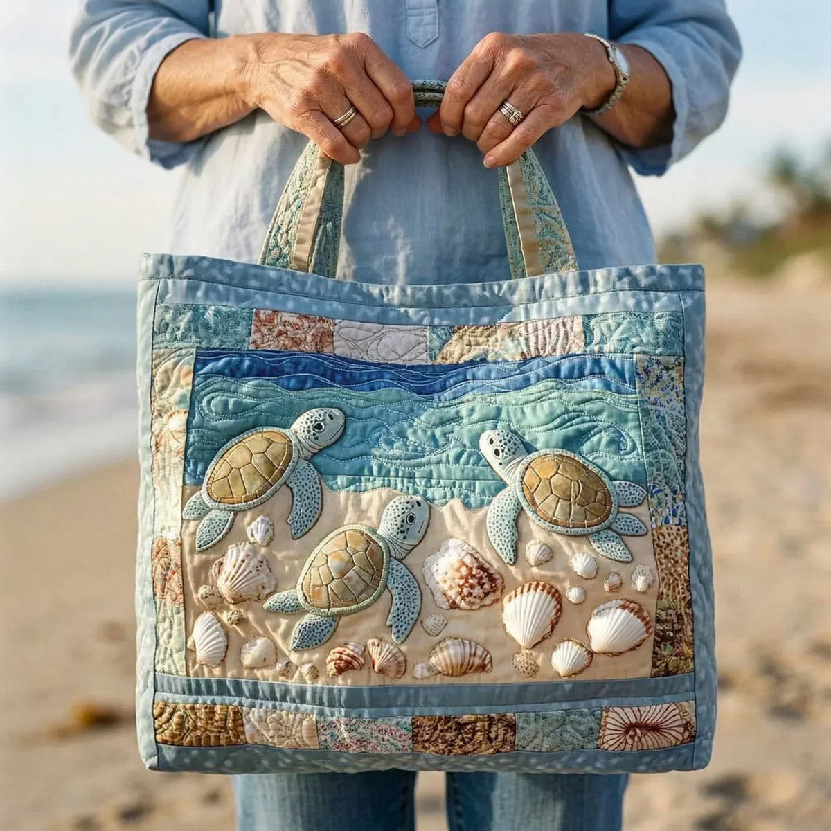 Tortugas Marinas | Bolso Artesanal Acolchado