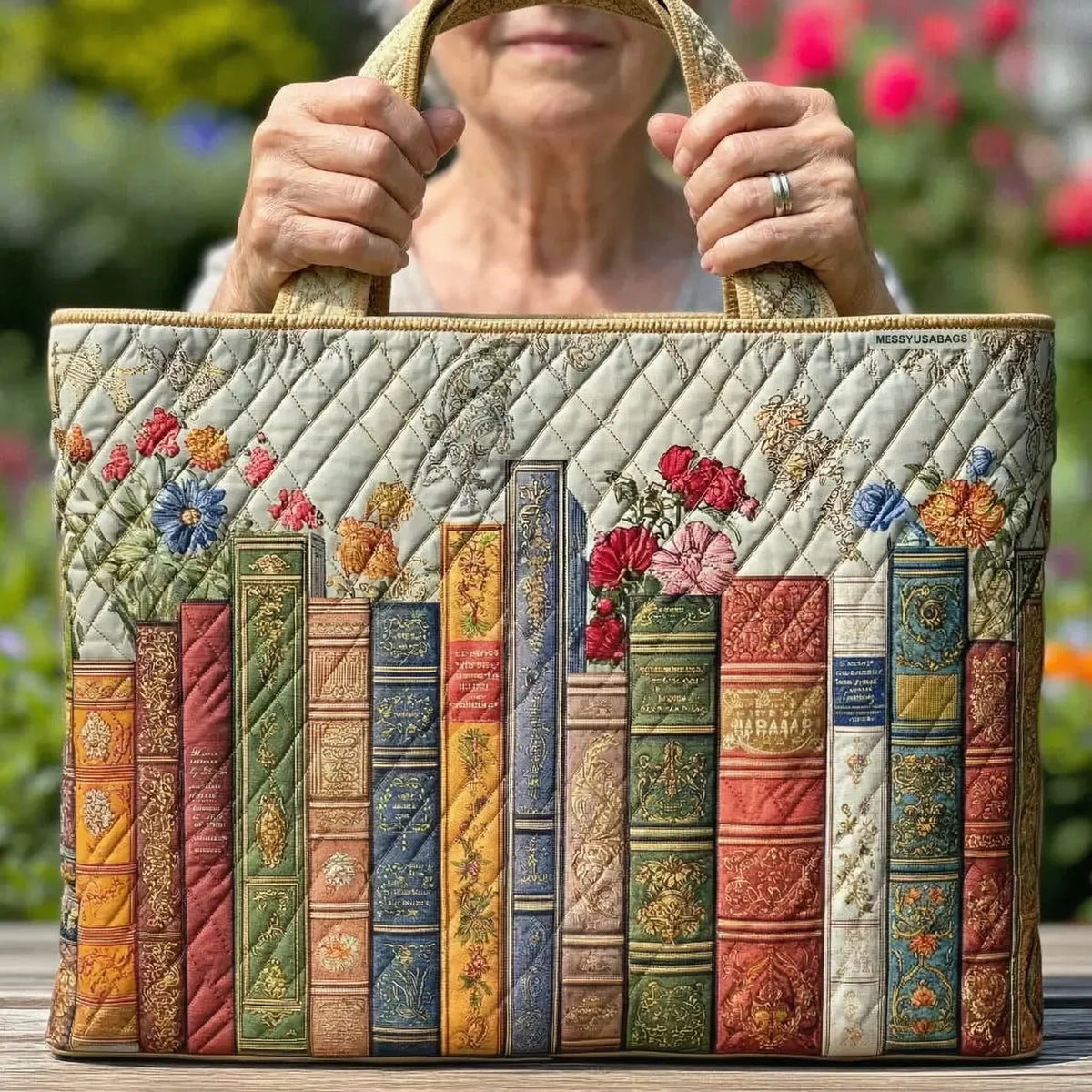 Biblioteca Encantada | Bolso Artesanal Acolchado