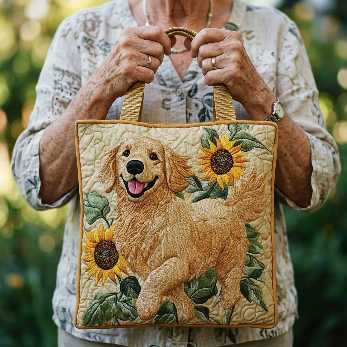 Golden Retriever | Bolso Artesanal Acolchado