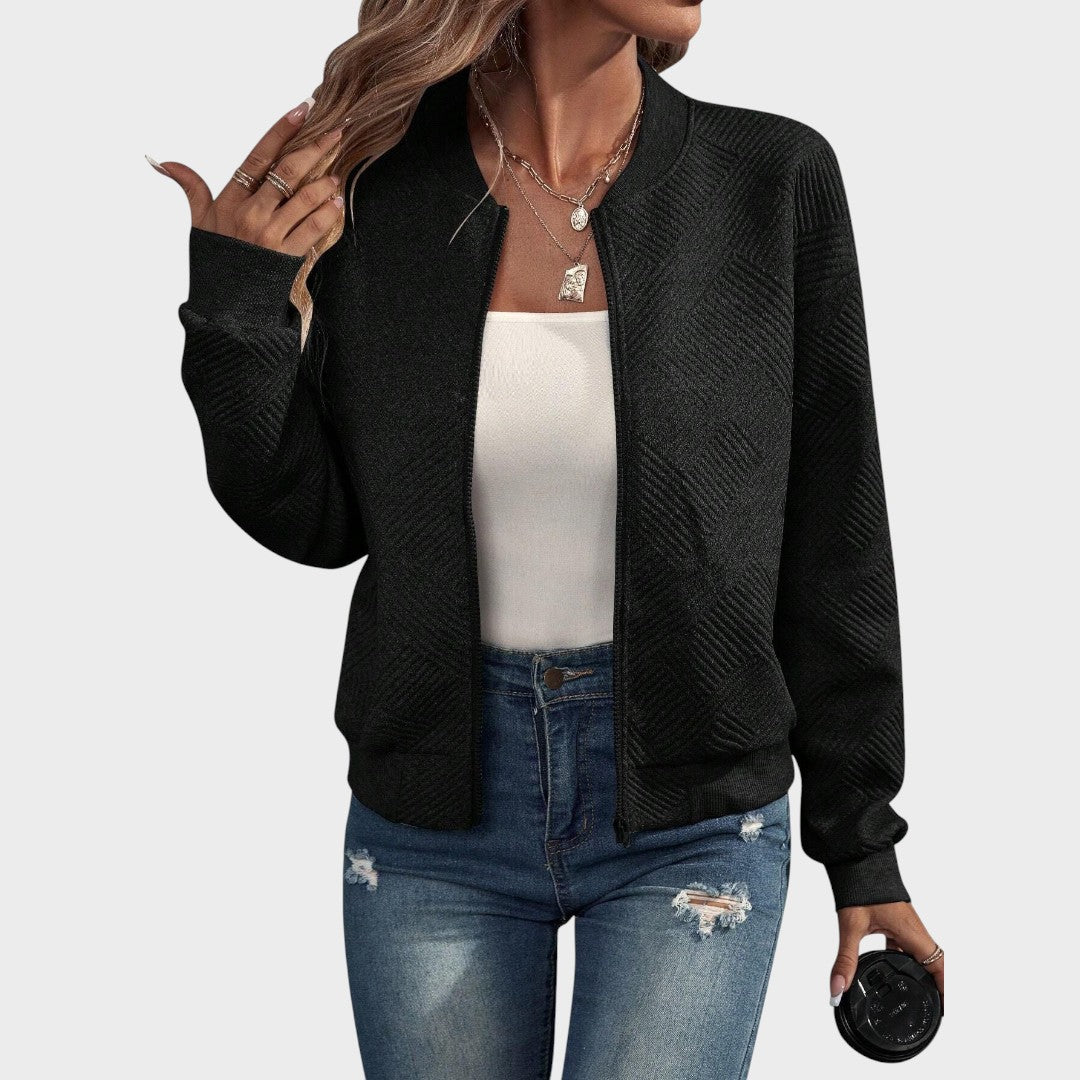 Delfina™ | Chaqueta Bomber con Cremallera