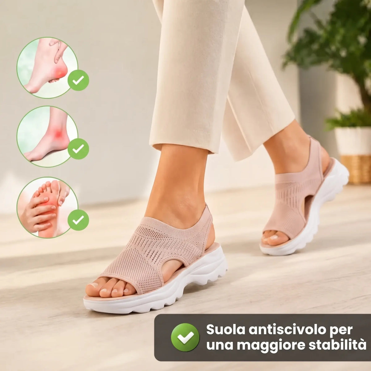 Renata | Sandalias ortopédicas cómodas