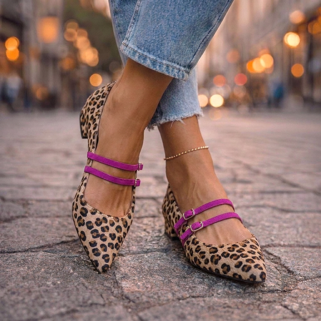 Celeste™ | Bailarinas con Doble Hebilla