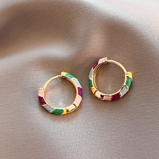 Purificación™ | Pendientes Elegantes con Esmalte