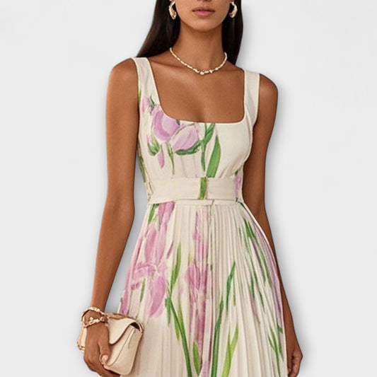 Vestidos maxi de chiffon con flores