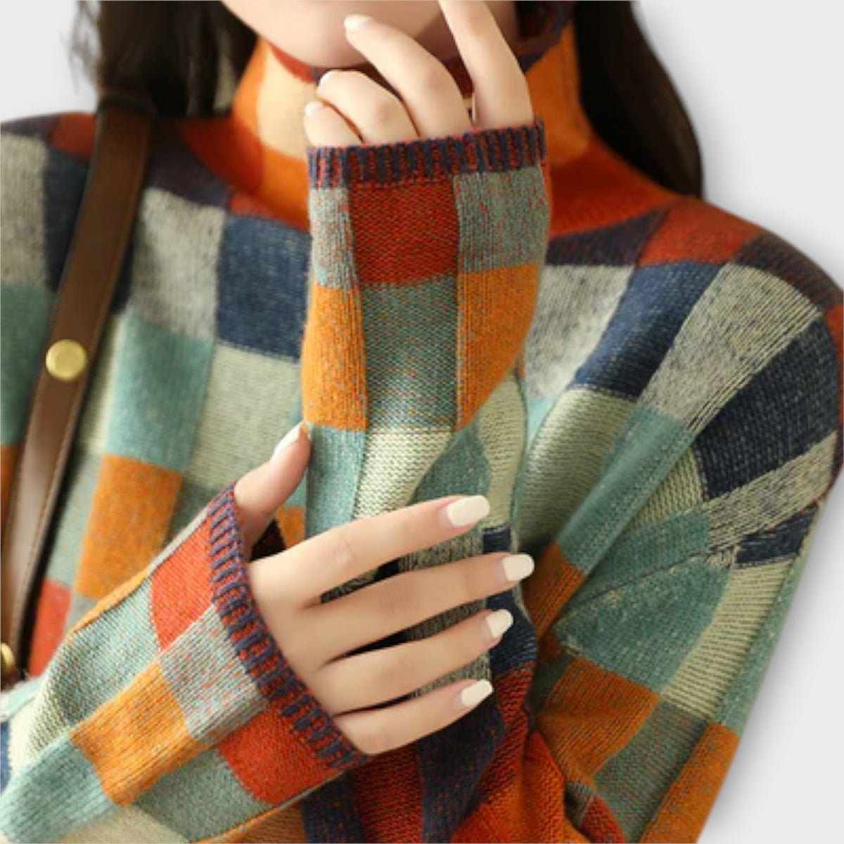 Erika – Suéter con motivo patchwork