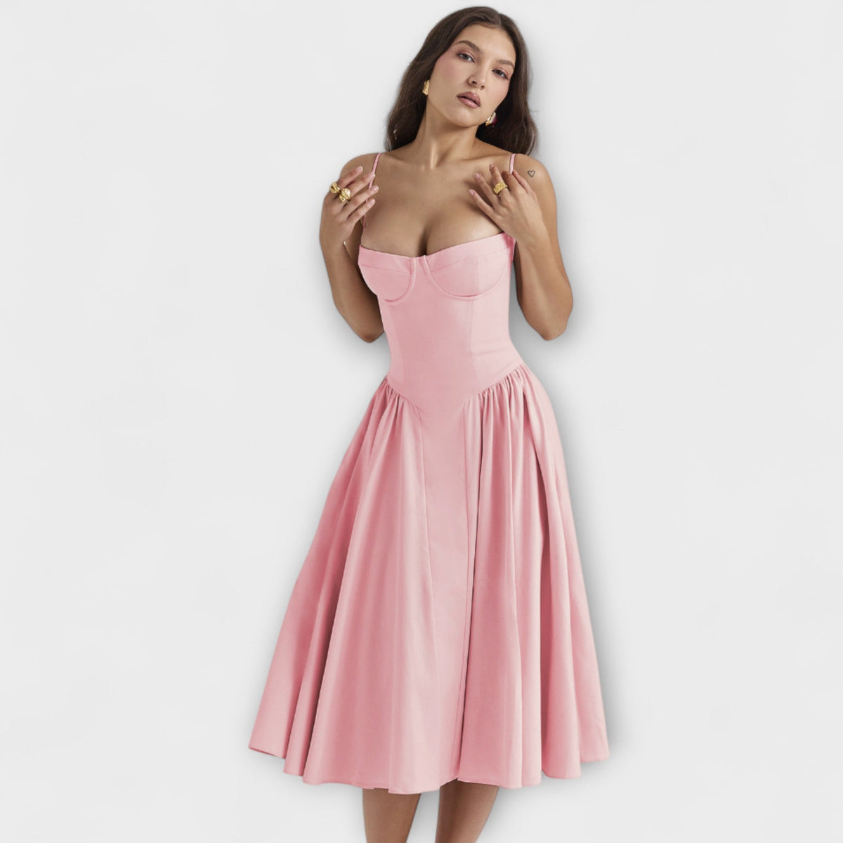 Rosalie - Vestido corsé elegante sin mangas