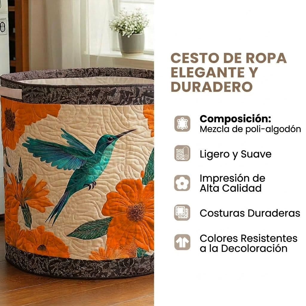 Encanto de las Tierras Altas | Cesta de Almacenamiento Acolchada