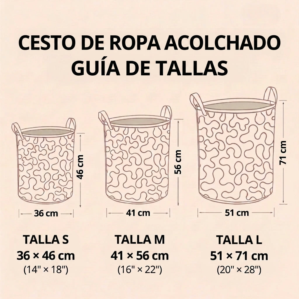 Encanto Dorado | Cesta de Almacenaje Acolchada