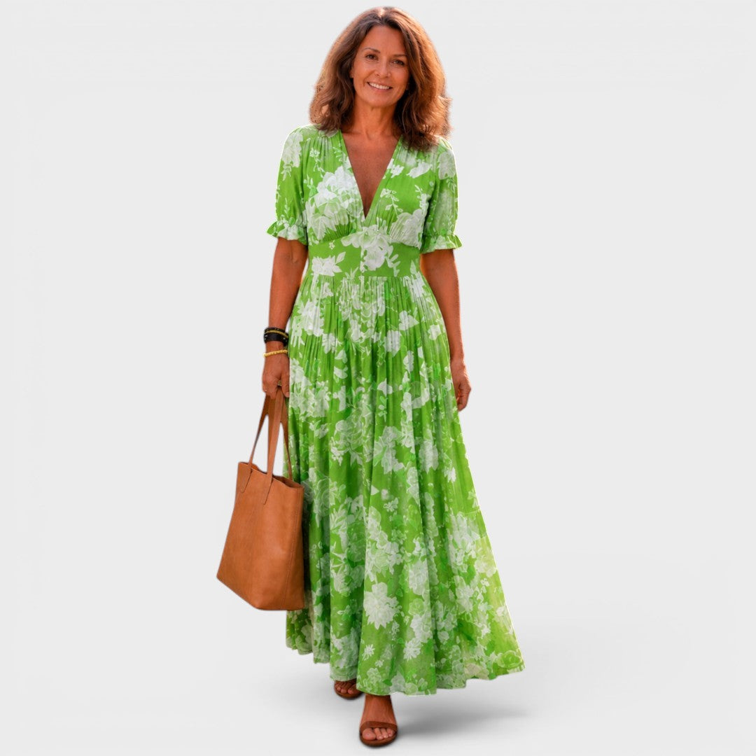 Madeleine | Vestido midi floral elegante