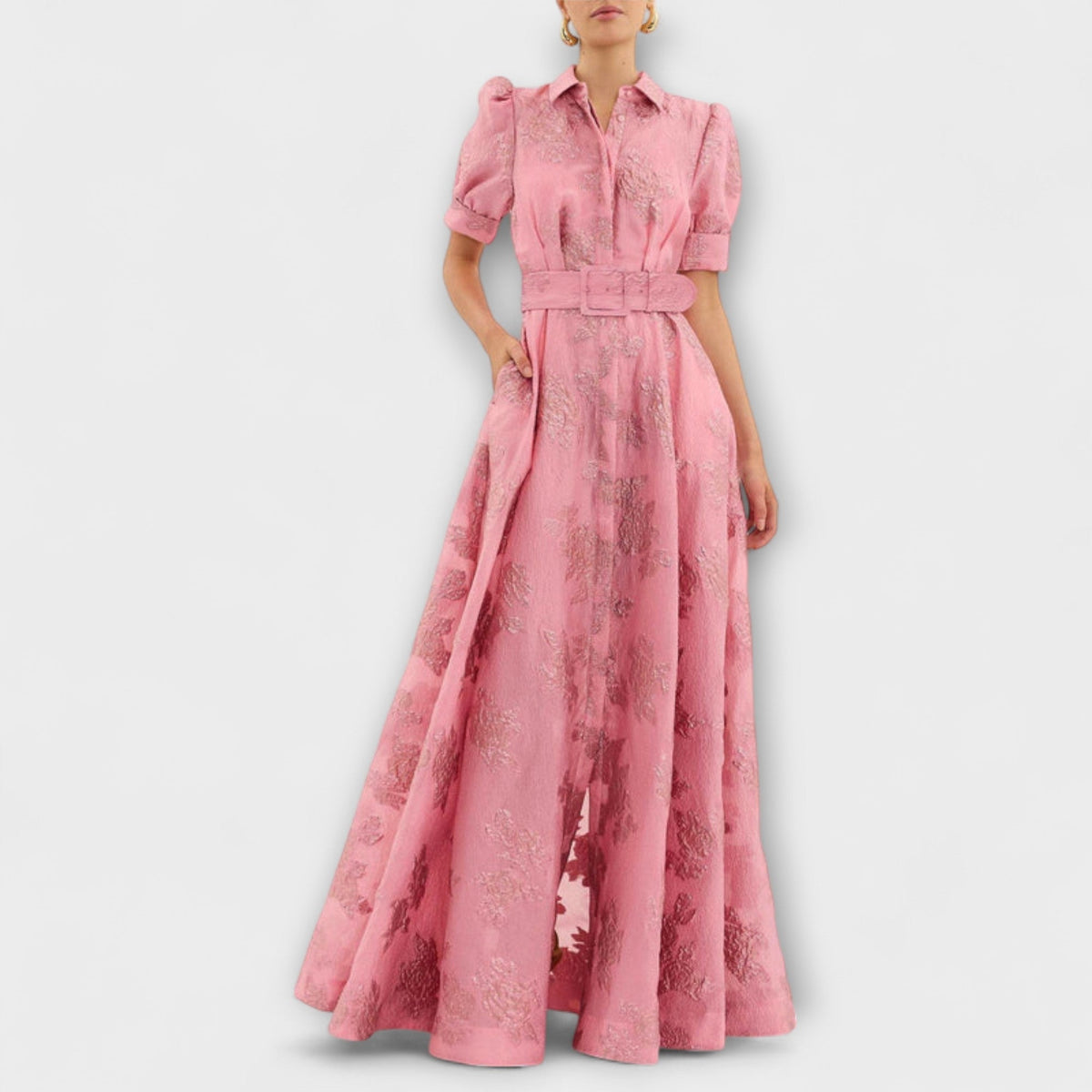 Anabella - Vestido de manga corta con fruncidos