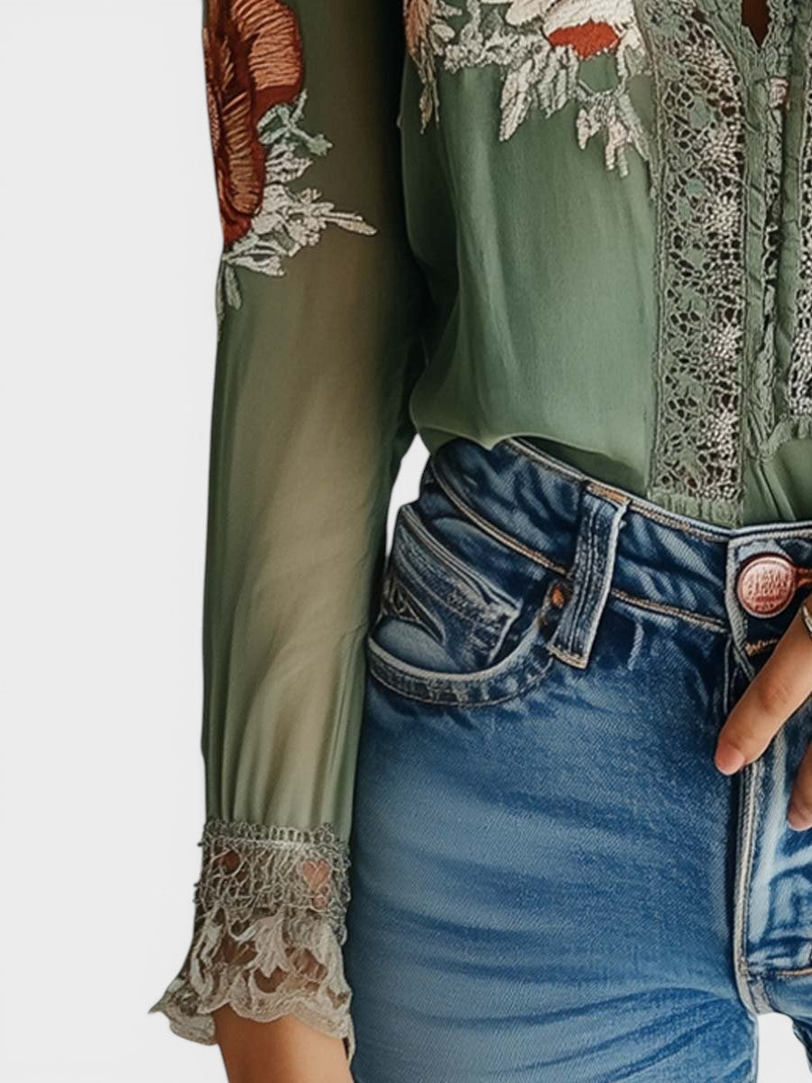 Lorena | Blusa floral boho